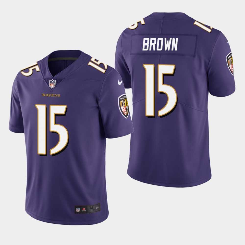 Nike Ravens 15 Marquise Brown Purple 2019 NFL Draft First Round Pick Vapor Untouchable Limited Jersey Dzhi,We sell and wholesale Nike Ravens 15 Marquise Brown Purple 2019 NFL Draft First Round Pick Vapor Untouchable Limited Jersey Dzhi on line form chian!